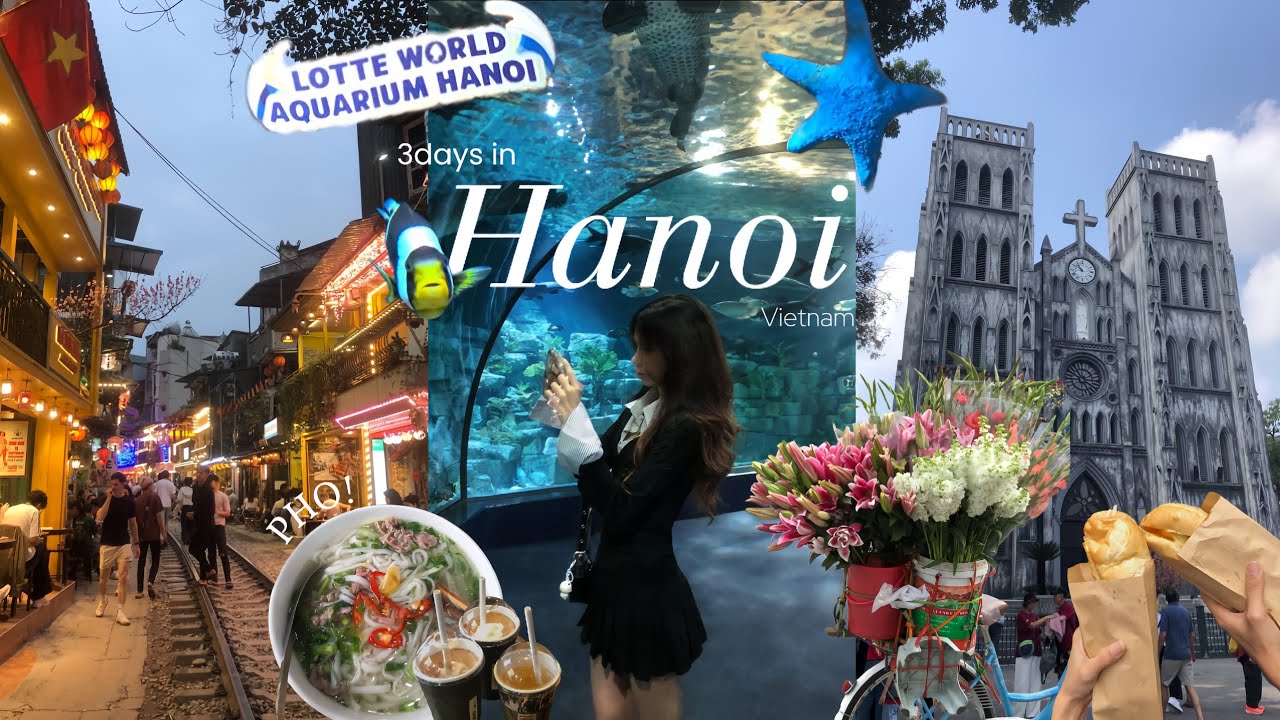 Hanoi Trip 🇻🇳🍲 | Pho Addiction, Aquarium Magic & Train Street Madness