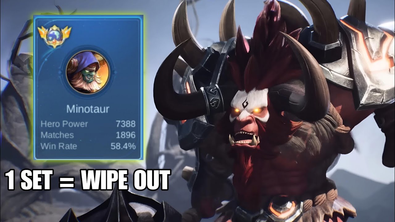 MINOTAUR INSANE SET (ALMOST WIPE OUT) MINOTAUR BEST BUILD 2023