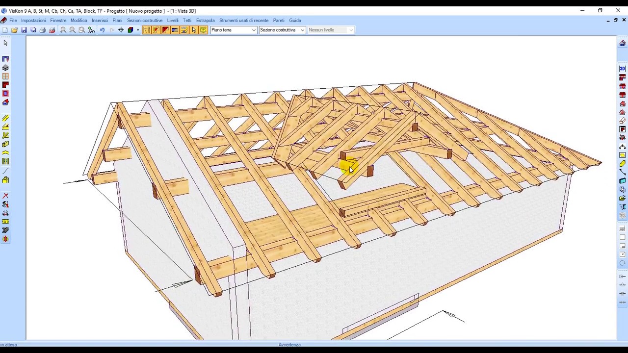 Visione d'insieme dei software WETO per progettare/fare tetti case e in legno