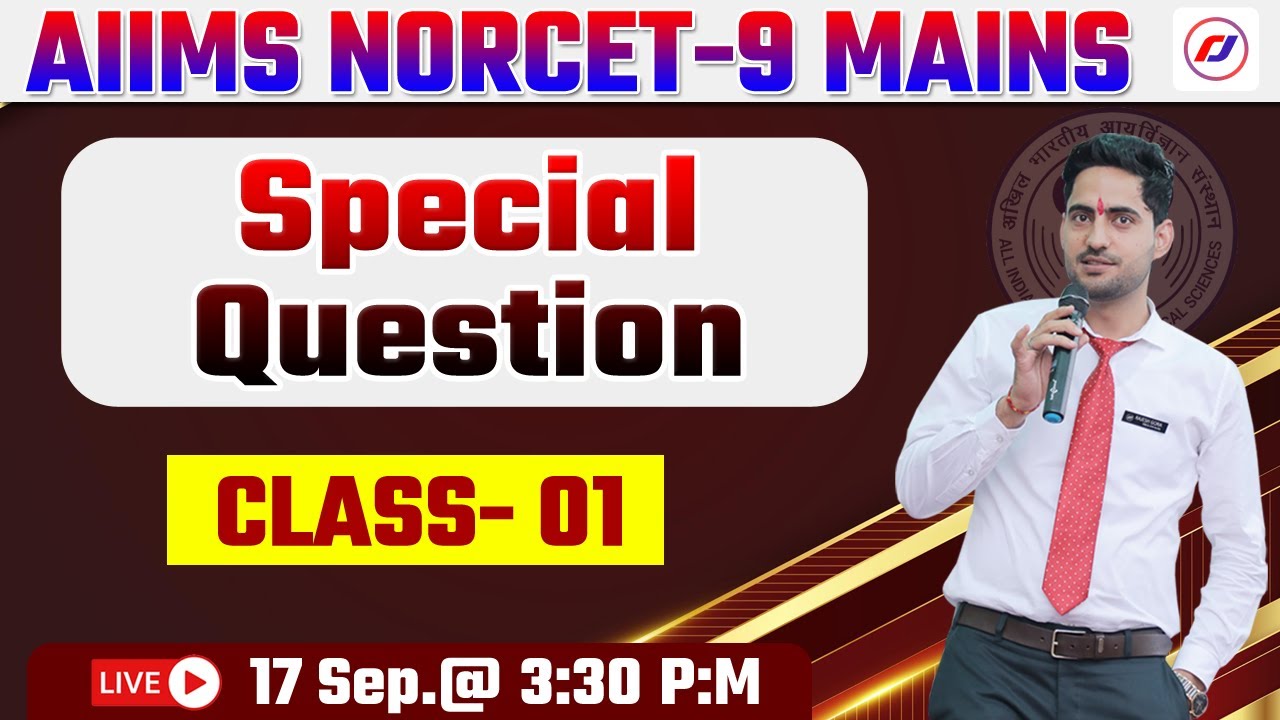 AIIMS NORCET -9 Mains | Special questions | NORCET-9 mains mcq | RJ CAREER POINT