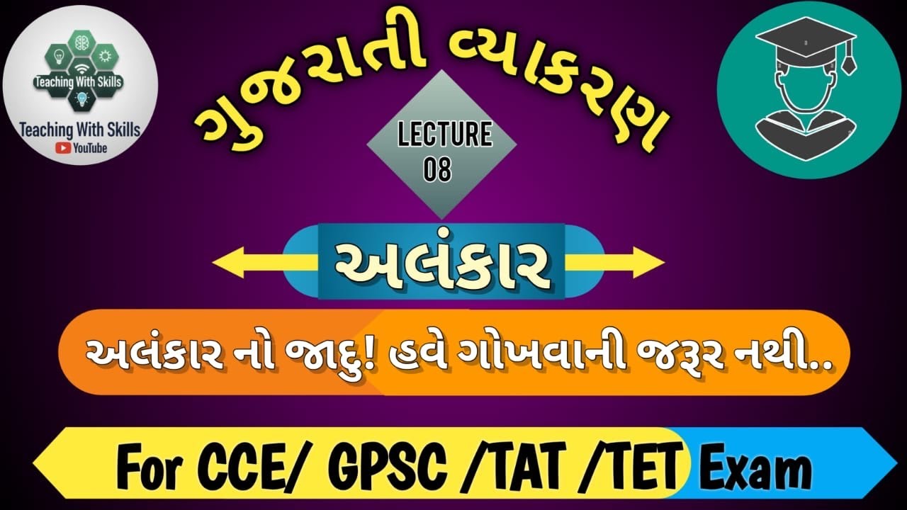 ગુજરાતી વ્યાકરણ - અલંકાર | બધી જ સ્પર્ધાત્મક પરીક્ષા માટે ઉપયોગી | Alankar Full Chapter in One Video