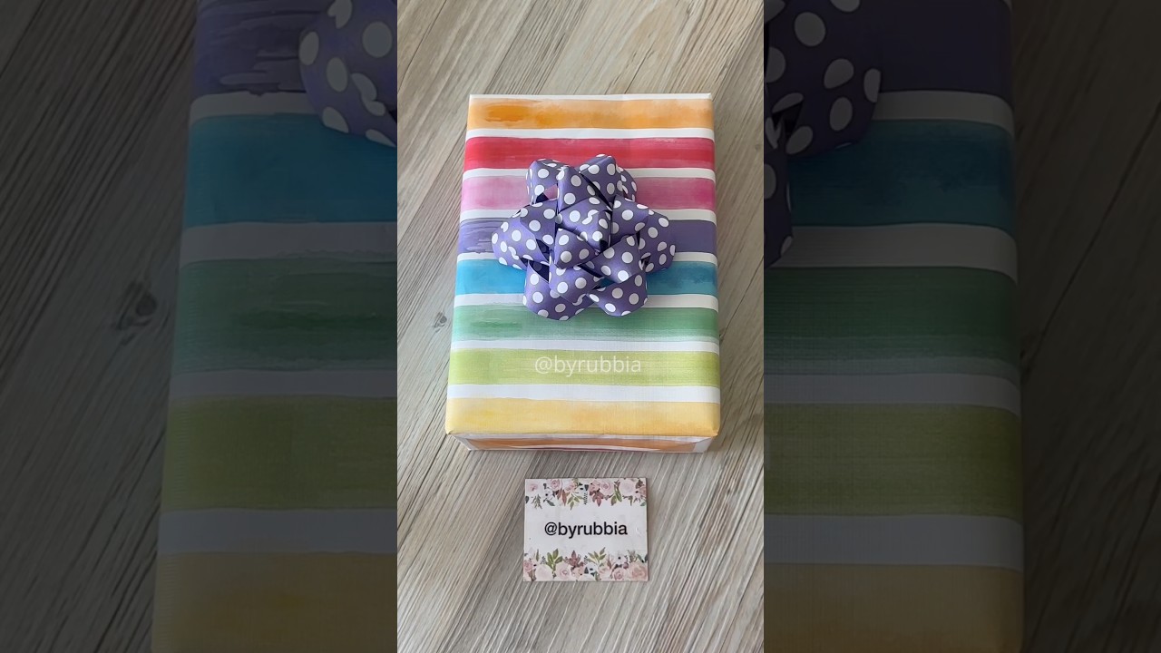 How to make a paper gift bow #diy #gift #how #handmade #tutorial #bow #giftwrapping