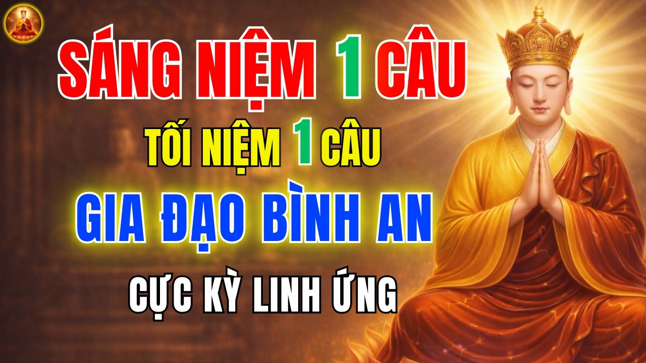 Địa Tạng Bồ Tát Dạy Sáng Niệm 1 Câu, Tối Niệm 1 Câu 🙏 Cả Ngày Bình An, Phước Báu Tăng Trưởng