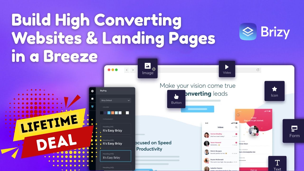 Brizy Cloud Lifetime Deal - The Best AI Website Builder for Non-Techies