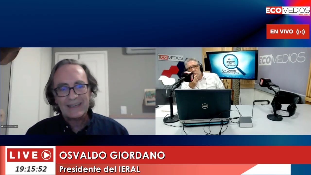 Osvaldo Giordano Presidente del IERAL Un Zoom sobre la Economia