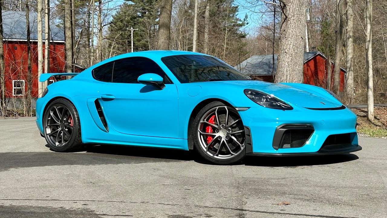 2020 Porsche Cayman 718 GT4 - MIAMI BLUE—-FOR SALE AT CHICAGO CAR CLUB