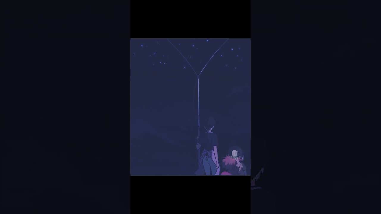 silent anime woods in the stillness of the night 🌌🌲 