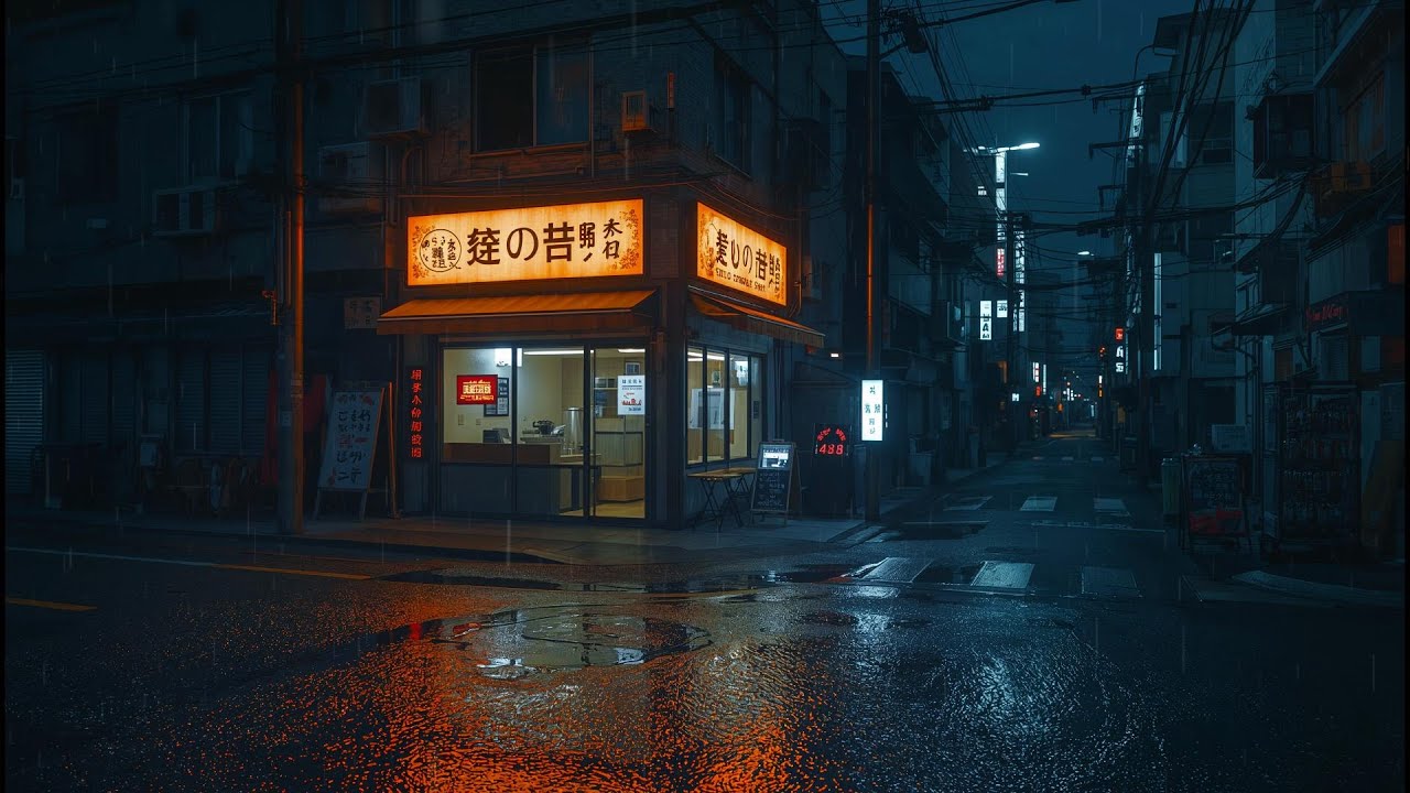 Tokyo Midnight Rain 🌧️ — Gentle Rain & Lofi Ambience for Restful Dreams