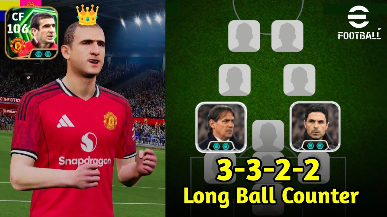 OP 3-3-2-2 (2 AMF) 🥵👉🔥 Best Long Ball Counter Formation In eFootball 2026 ✨️ Best Squad Building