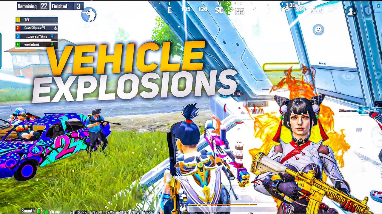 VEHICLE EXPLOSION 💥 | BGMI MONTAGE | DEV GAMING