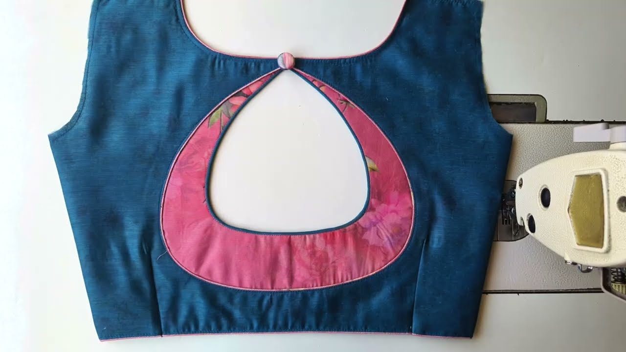 Design 1196 tm. Creative Patchwork Blouse Design | Step-by-Step Cutting and Stitching Tutorial