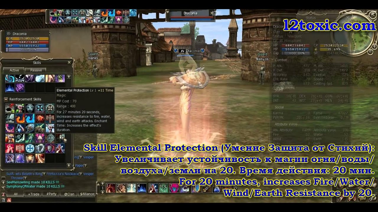 Skill Elemental Protection (Умение Защита от Стихий)