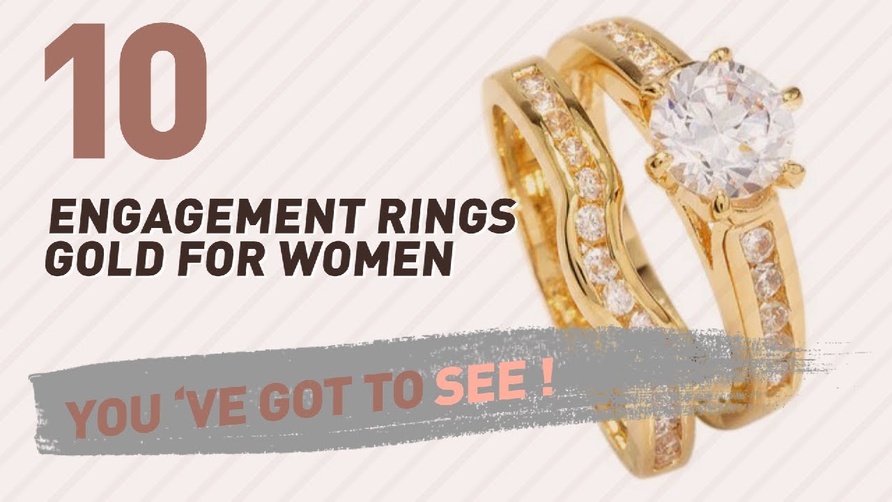 Engagement Rings Gold For Women Top 10 Collection // UK New & Popular 2017