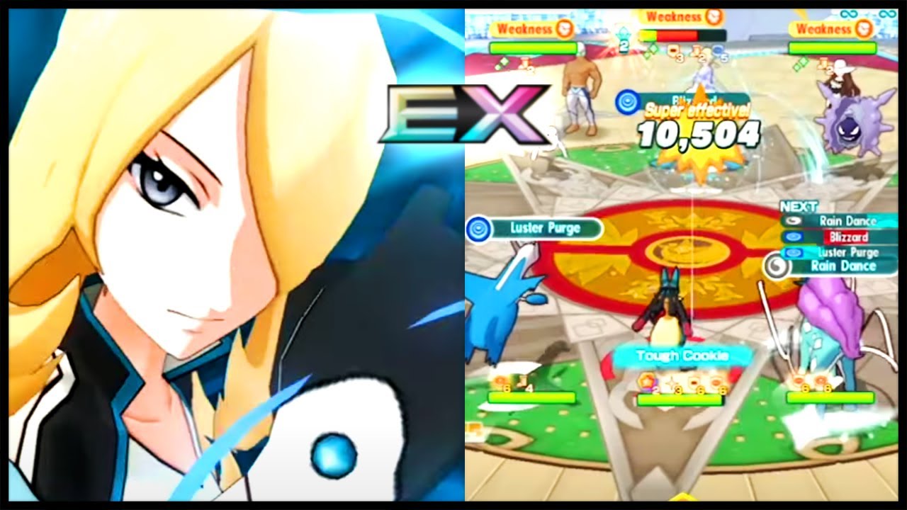LMAO She Can Do THIS?? 6 Star EX SS Aura Cynthia & Mega Lucario Showcase! | Pokemon Masters EX
