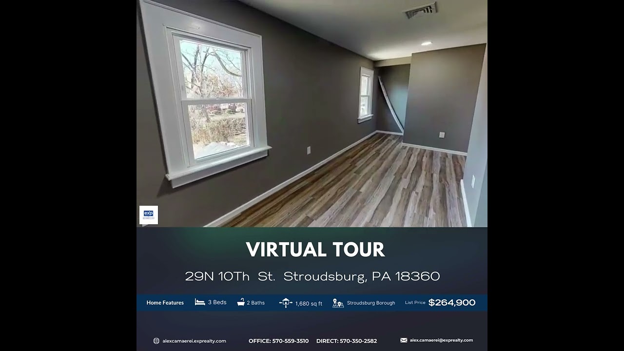 VIRTUAL TOUR: 29 N 10Th St.   Stroudsburg, PA 18360
