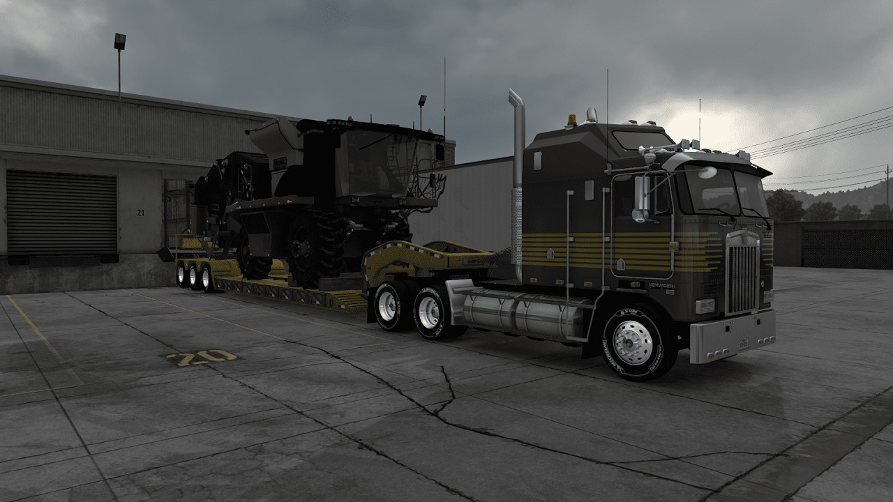 KENWORTH K10090 Toneladas de Maquinaria GRÁFICOS 4K🚛#AmericanTruckSimulator#KenworthK100#HeavyCargo.