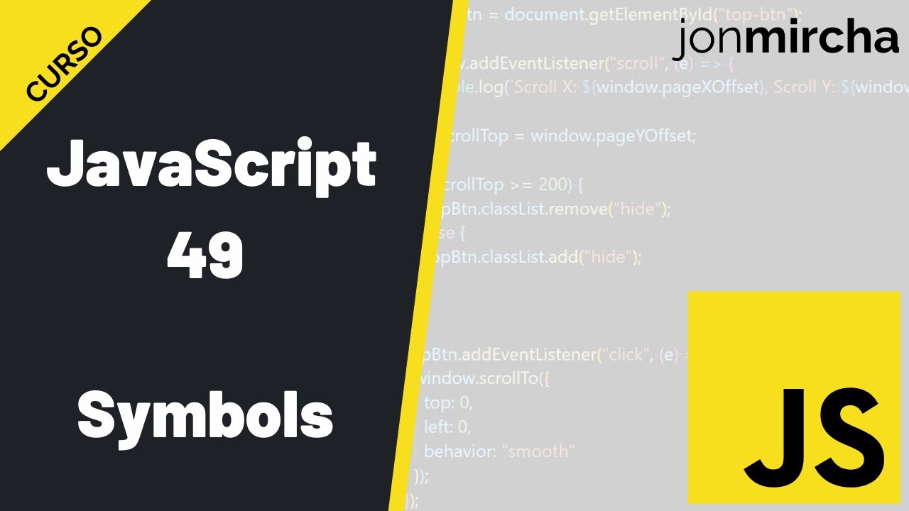 Curso JavaScript: 49. Symbols - #jonmircha