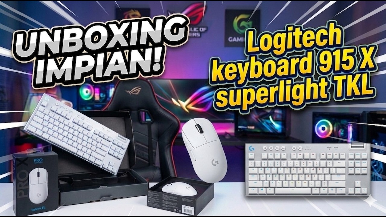 Unboxing Mouse dan keyboard Logittech Superlight Di Awal Tahun 2025
