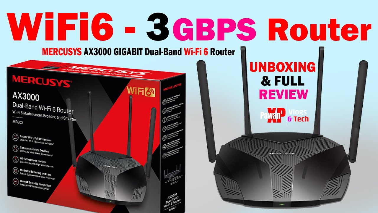 3 Gbps WiFi 6 Router is here | Mercusys AX3000 MR80X WiFi 6 Router Unboxing & Review with Setup