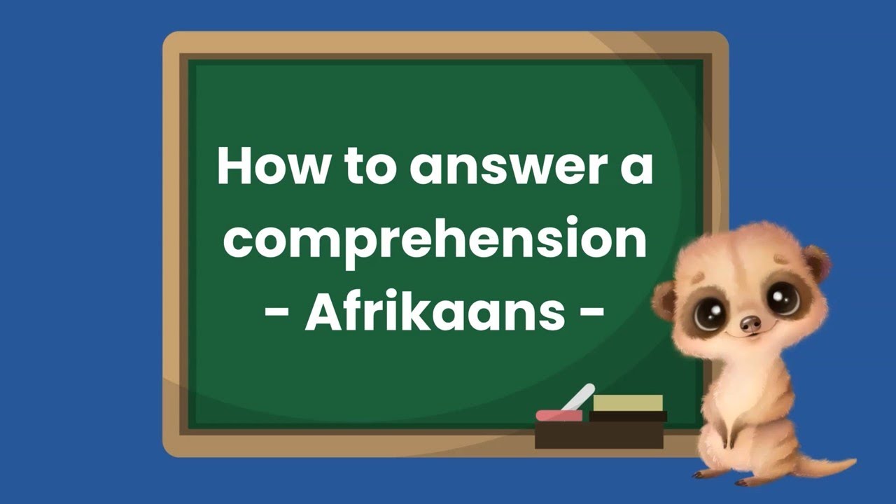 Как ответить на вопрос о понимании текста на африкаанс / чтении на африкаанс #afrikaans #grade #c...
