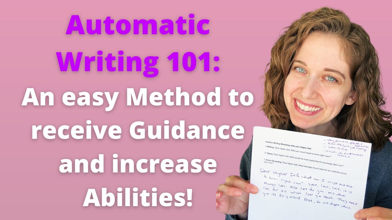 HOW TO USE AUTOMATIC WRITING to talk to your Spirit Guides