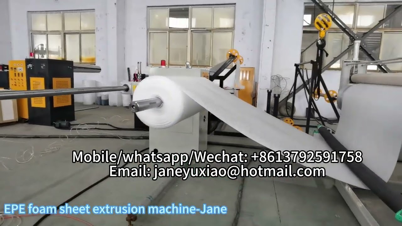 pe foam production machine pe foam production process epe foam sheet manufacturing process