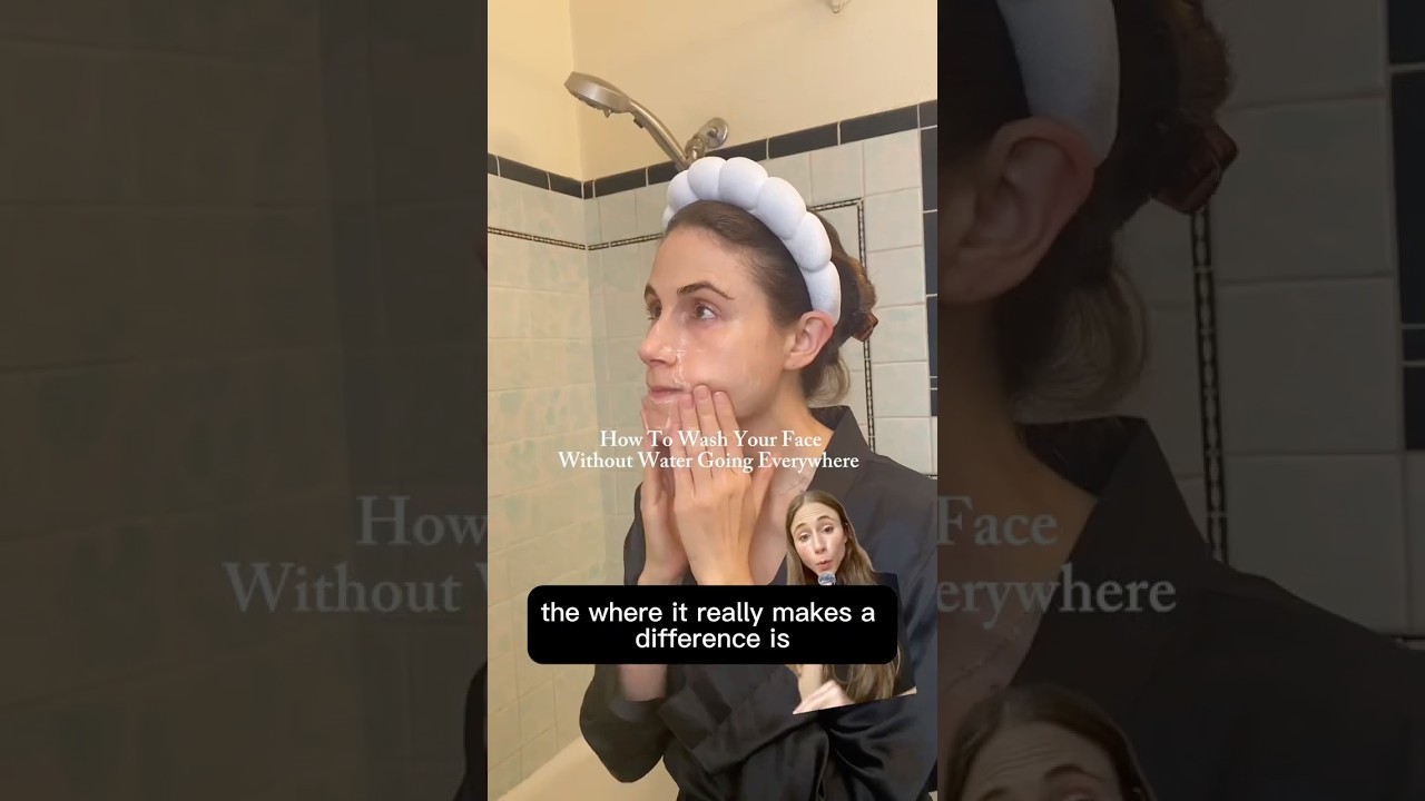Wash Your Face in the Shower? YES. #dermatologistadvice