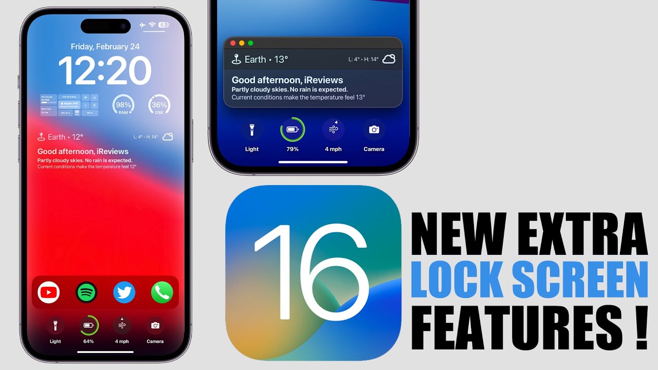 New iOS 16 Lock Screen - With Extra New FEATURES !