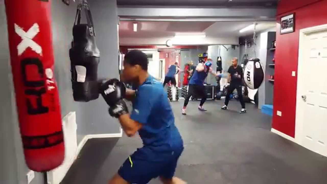 Punching Bag Boxing Footwork Drill