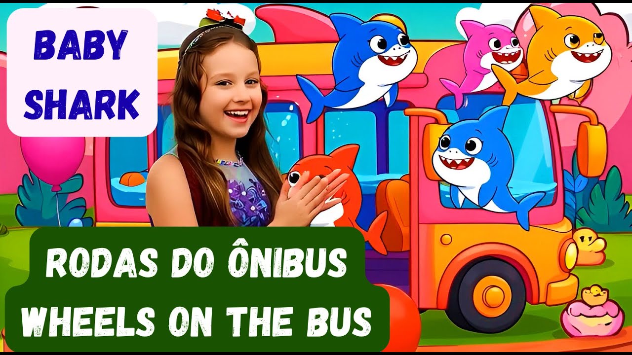 Baby Shark Rodas do &Ocirc;nibus | Wheels on the Bus | Baby Shark Portugu&ecirc;s