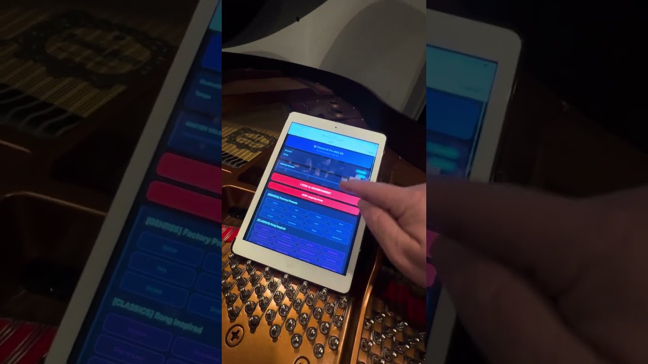 PianoLink Pro MIDI- PianoStream- Enspire- Control Webpage AI Accompaniment. Extra notes. So cool! 😎 
