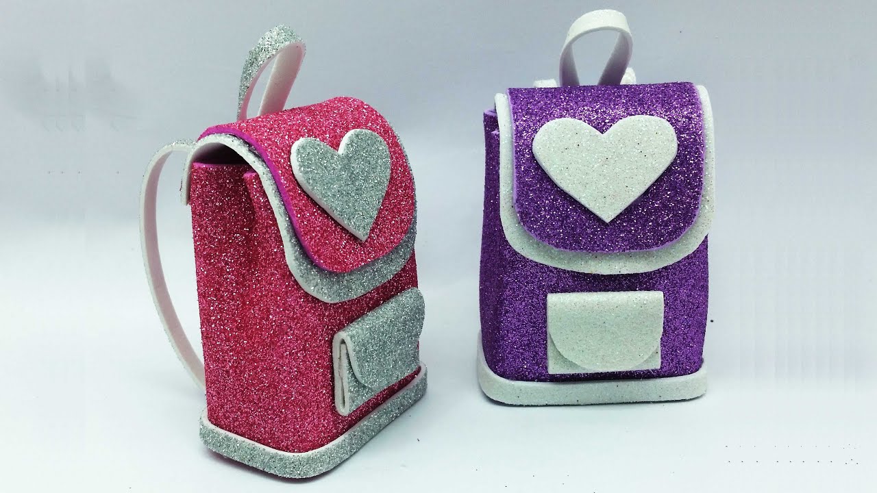 Best Backpack Making Ideas | Mini Laptop Travel Back To School | DIY Foam Sheet Crafts