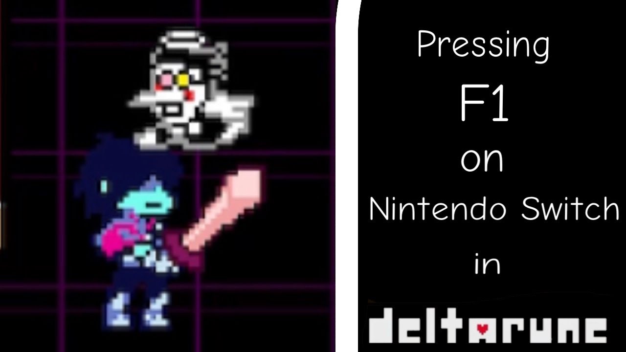 Deltarune Chapter 2 - Pressing F1 for help on Nintendo Switch