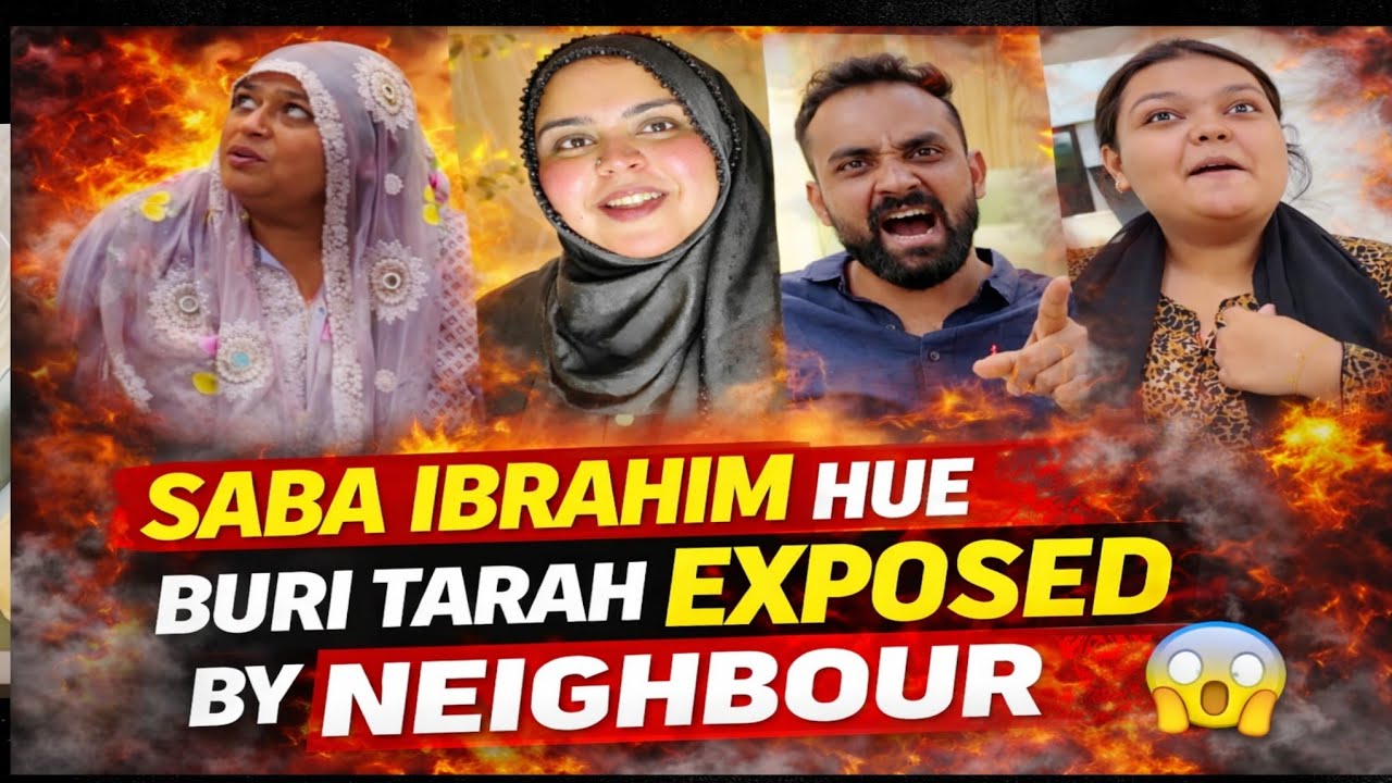 SABA IBRAHIM HUE BURI TARAH EXPOSED BY NEIGHBOUR😱|| #shabnamgahlot #podcast #reaction 