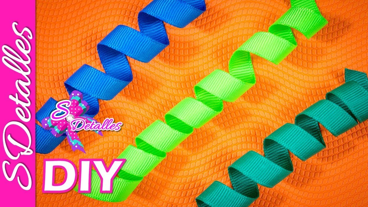 Rizos de cintas con Spray | Video# 106 | SDetalles | DIY