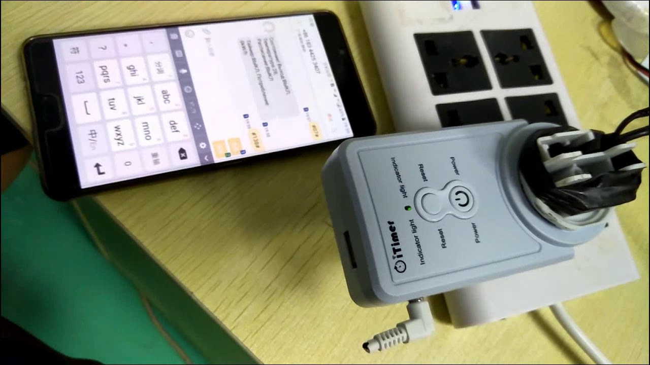 GSM Power Plug Socket with Temperature Sensor  Russian/English SMS Remote Control