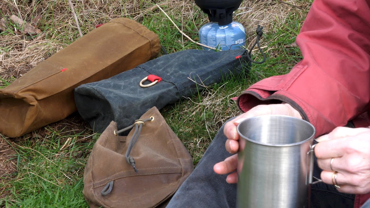Bushcraft Camping Kit - Waxed Cotton Bags and Pouches (MM Mondays)