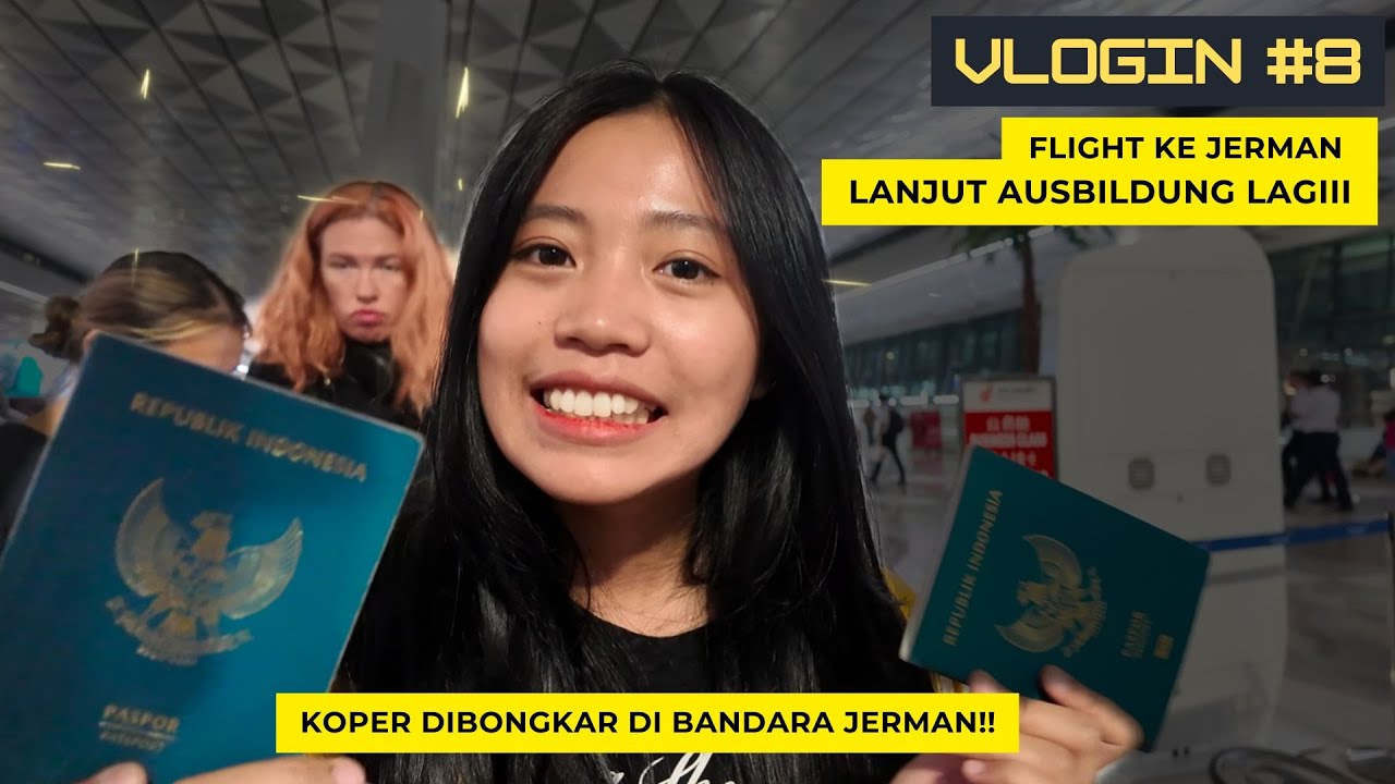 FLIGHT BALIK KE JERMAN, Vlog lengkap perjalanan Indo - Jerman. #VLOGIN