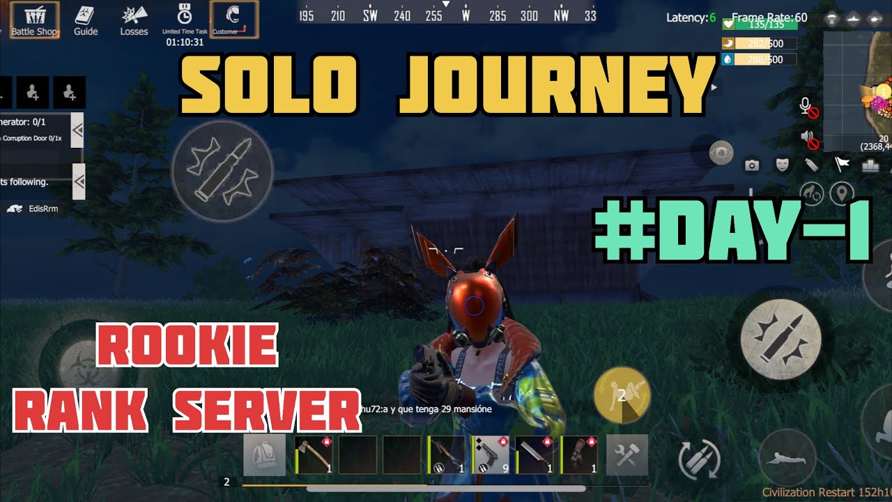 Solo Survival on Rookie Server – Day 1 | Last Day Rules of Survival
