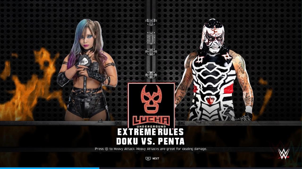 DOKU (KAIRI SANE) VS PENTA (MATCH ONE) @luchaunderground @WWE @WWEGames @YouTube 