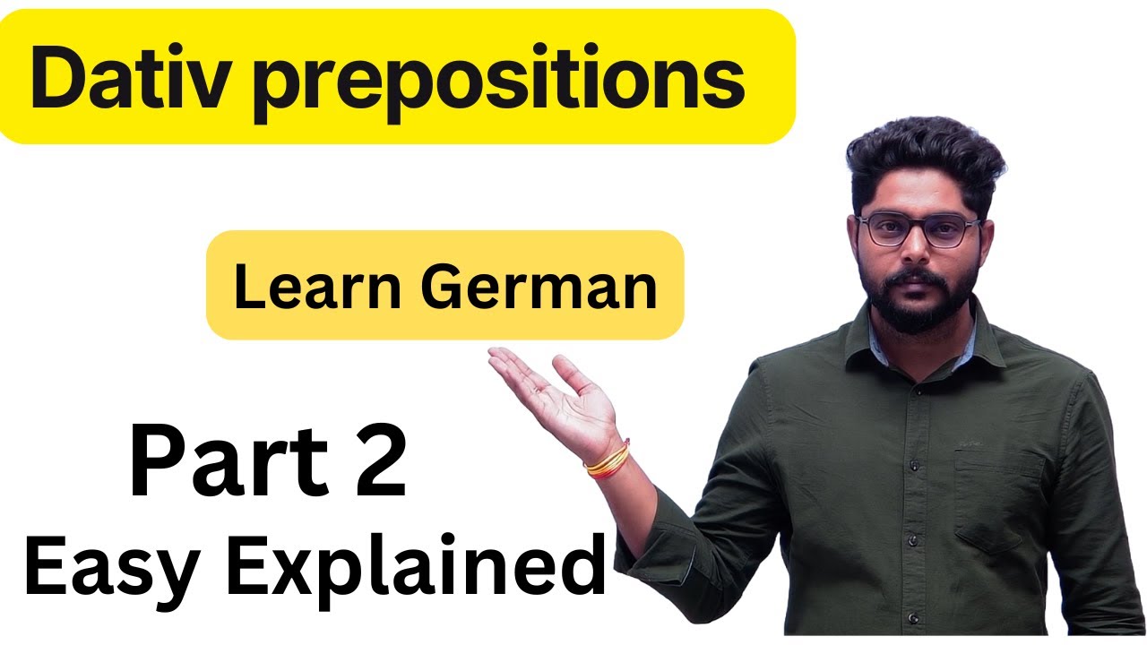 Dativ preposition in german part 2 [ Easy Explained ]