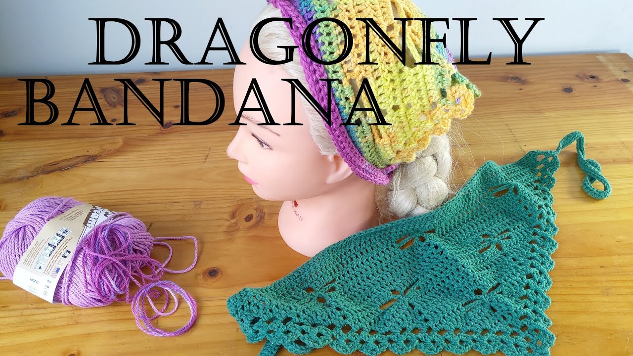 How to crochet Dragonfly Bandana