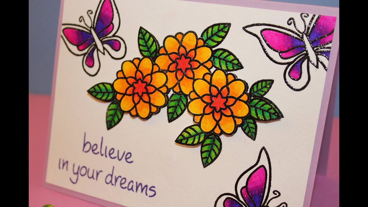 Colouring with Stabilo pens