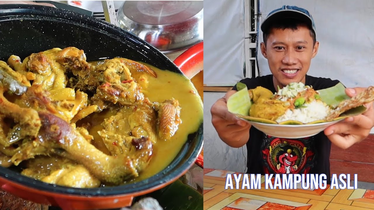 Warung desa legendaris sejak tahun 1980, pecel kare ayam kampung kopi 15 ribu!