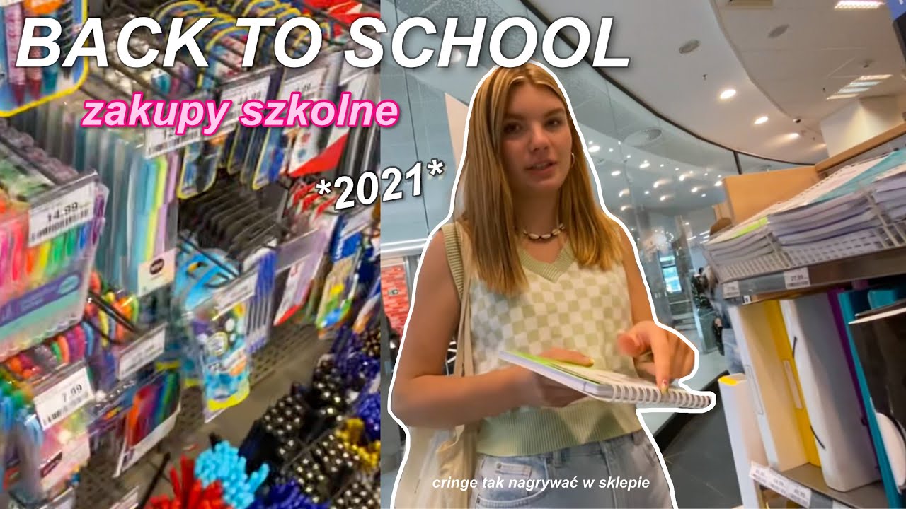 idziemy na ZAKUPY SZKOLNE czyli chowamy aparat przed ochroniarzem xd | back to school 2021