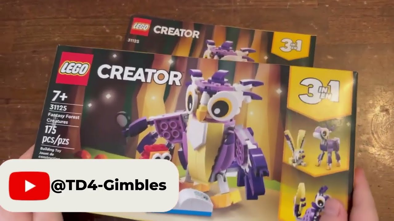 3 in 1 Creator Lego Set - Owl and Hedgehog Built Brick by Brick in this Epic Video! #lego