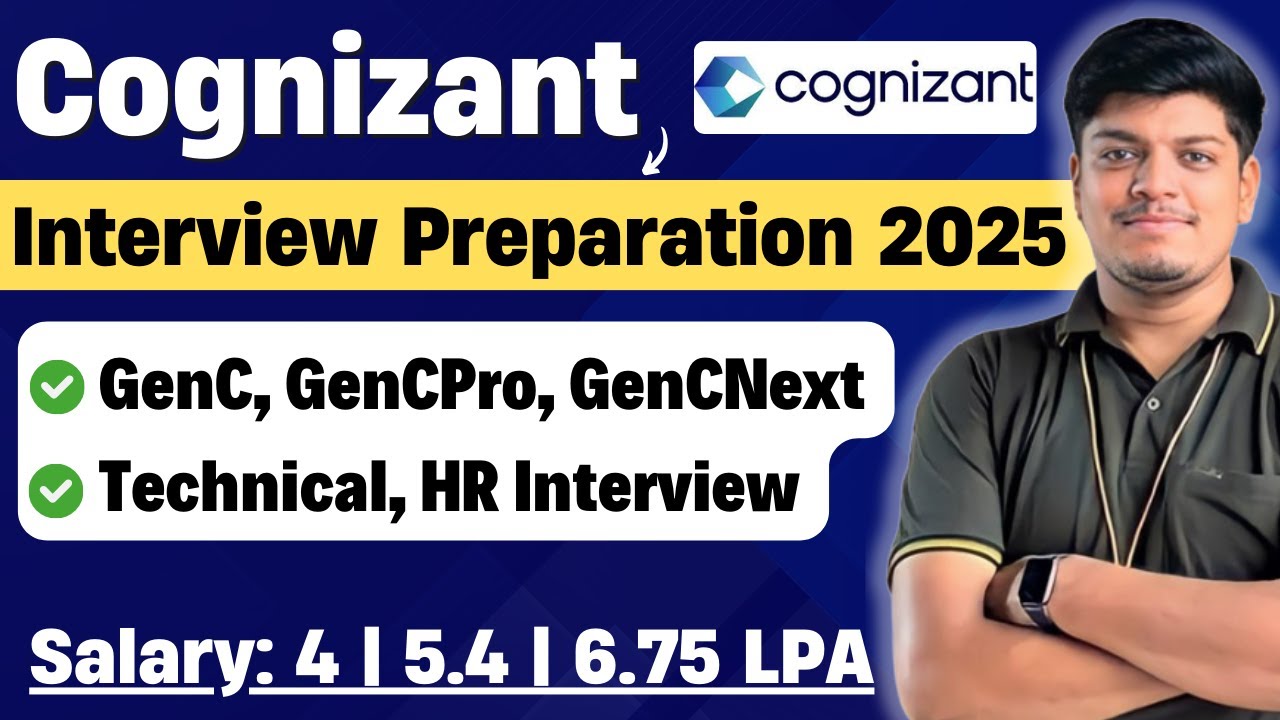 Вопросы для собеседования Cognizant | GenC, GenCPro, GenCNext | Вопросы для собеседования Cogniza...