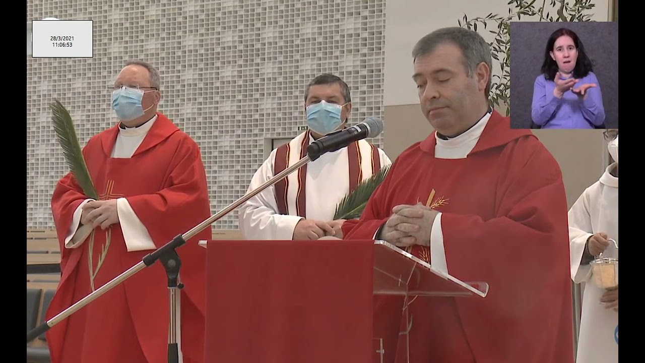 Missa Domingo de Ramos desde a Basílica da Santíssima Trindade do Santuário de Fátima 28.03.2021