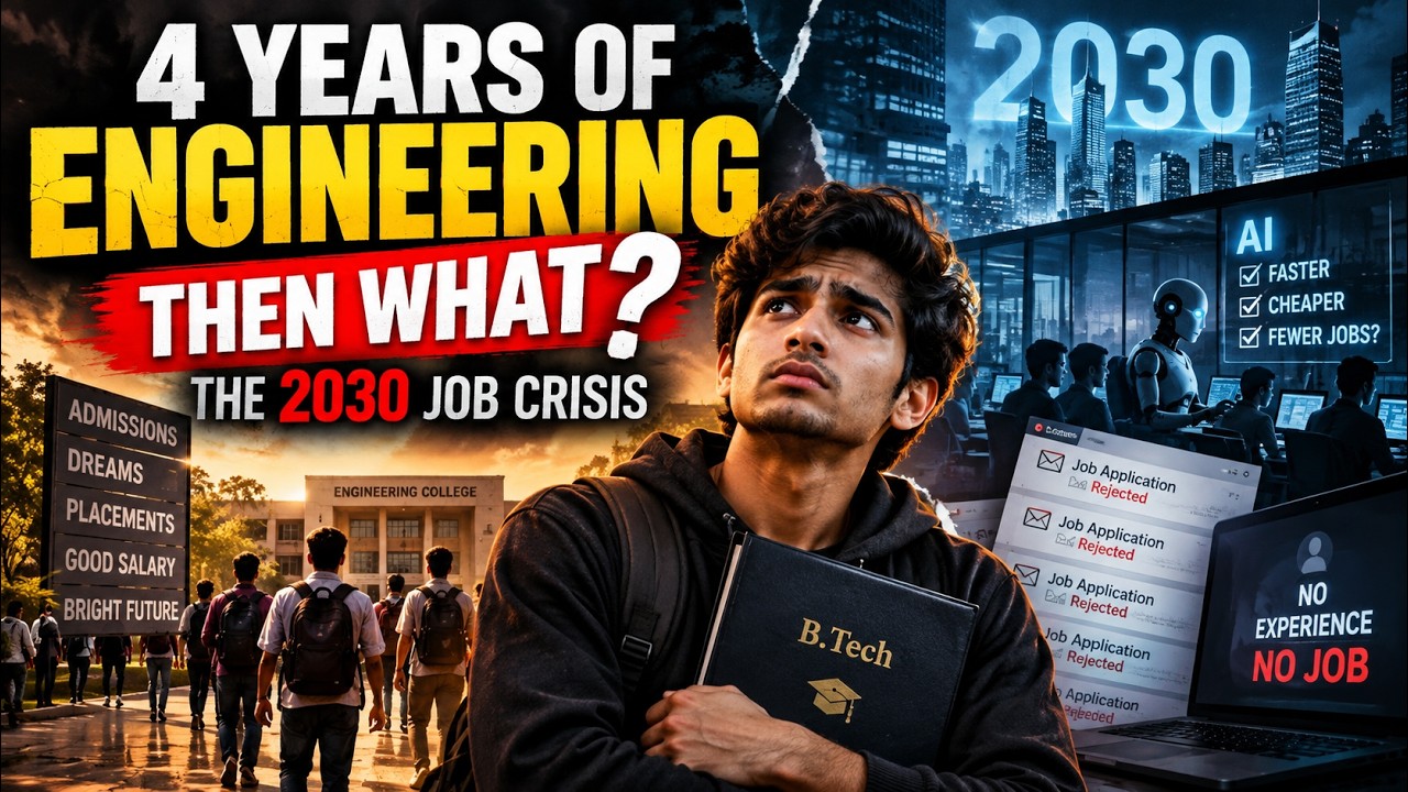 4 Years of Engineering  Then What? The 2030 Job Crisis 🤯 #jobs