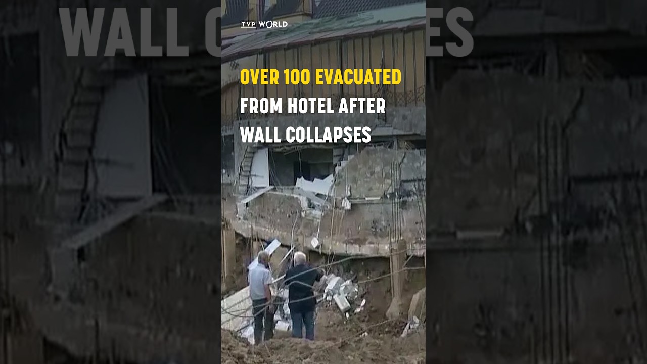 Over 100 evacuated from #hotel after wall #collapses in #Poland
